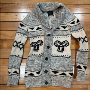 TNA Aritzia long lambswool cardigan